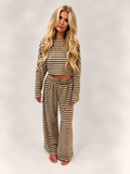 Striped Wide Leg Set