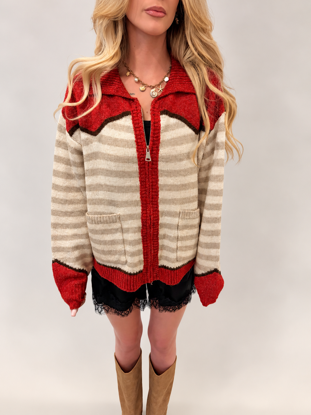 Giddy Up Knit Sweater