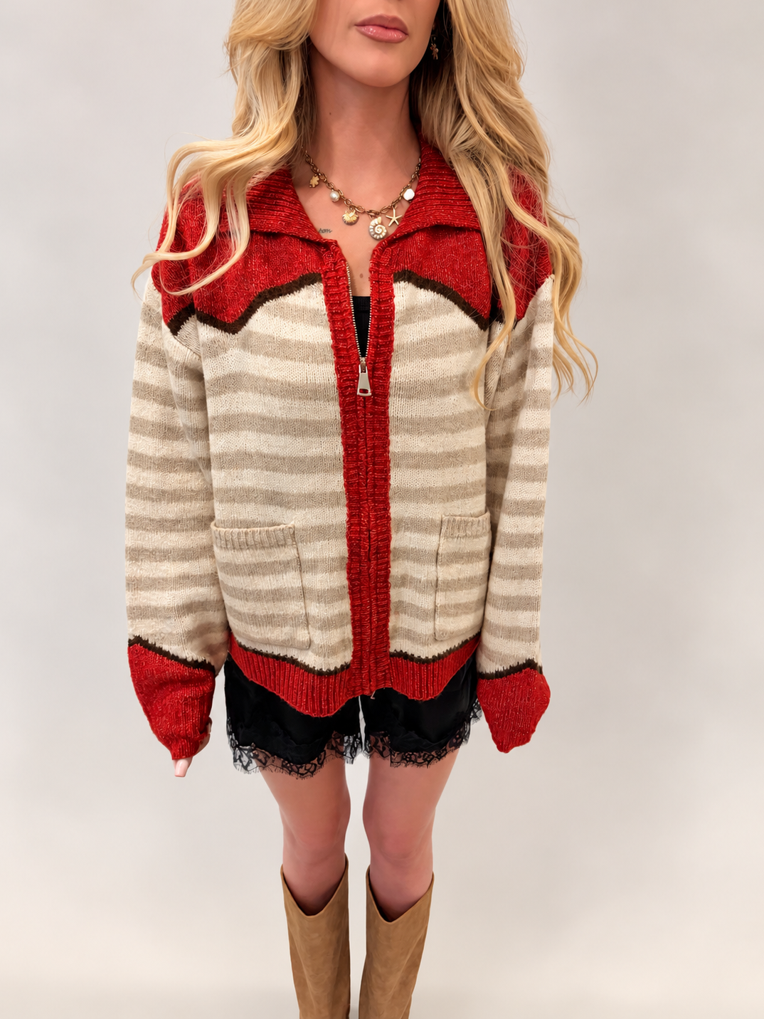 Giddy Up Knit Sweater