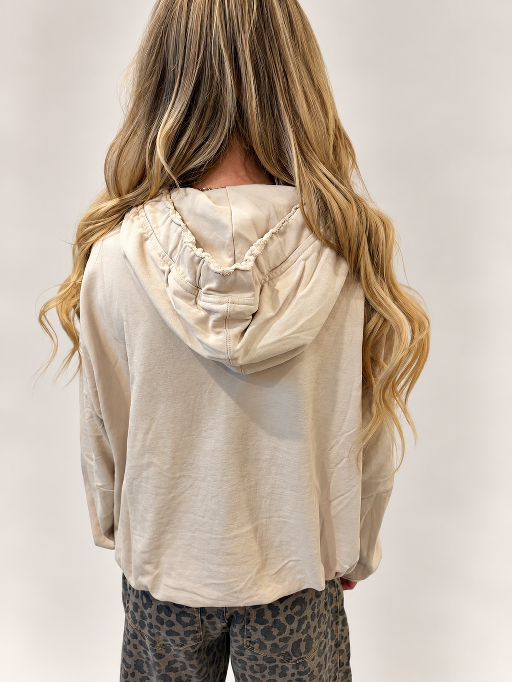 French Terry Mock neck Hoodie