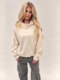 French Terry Mock neck Hoodie
