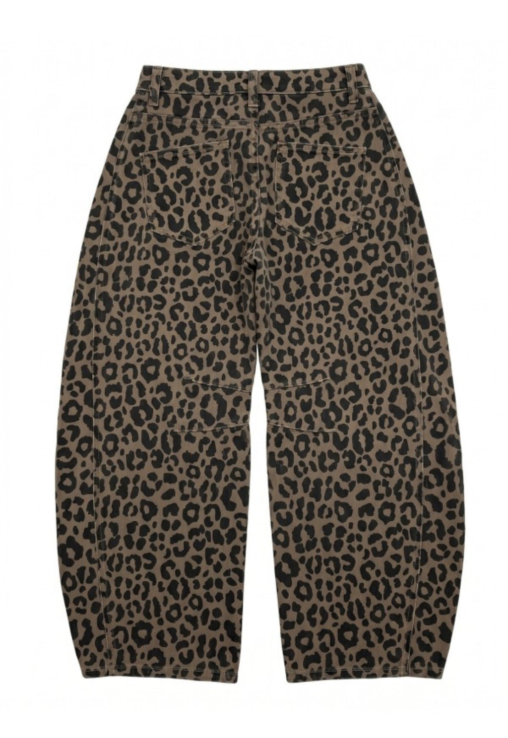 Leopard Barrel Jeans